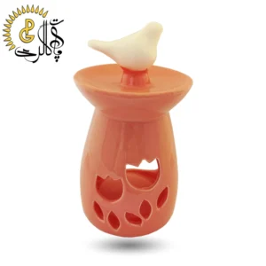 اسانسسوز سرامیکی صورتی طرح پرنده کد 895 | جاعودی و وارمر دکوراتیو مخصوص رایحهدرمانی و مدیتیشن
