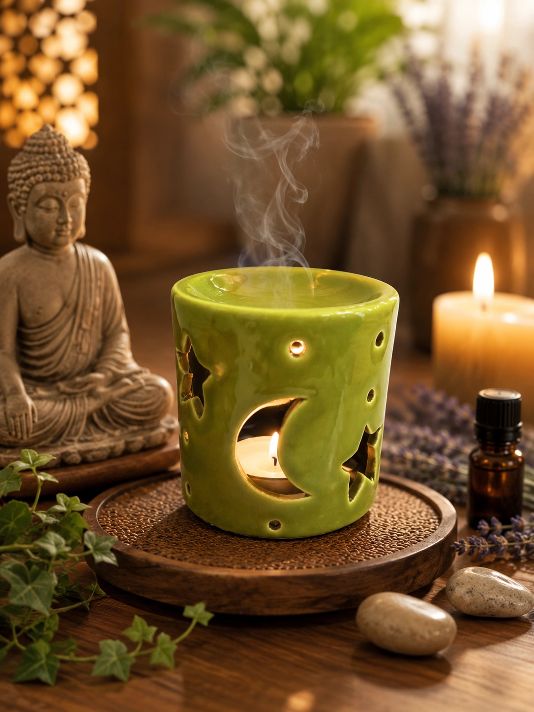 اسانس سوز سرامیکی سبز کد 554