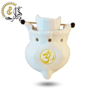اسانس سوز سرامیکی سطل دار سفید کد 5541 | جاعودی روغنی و وارمر سرامیکی