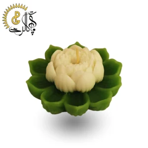 شمع دستساز طرح گل نیلوفر کد 6201