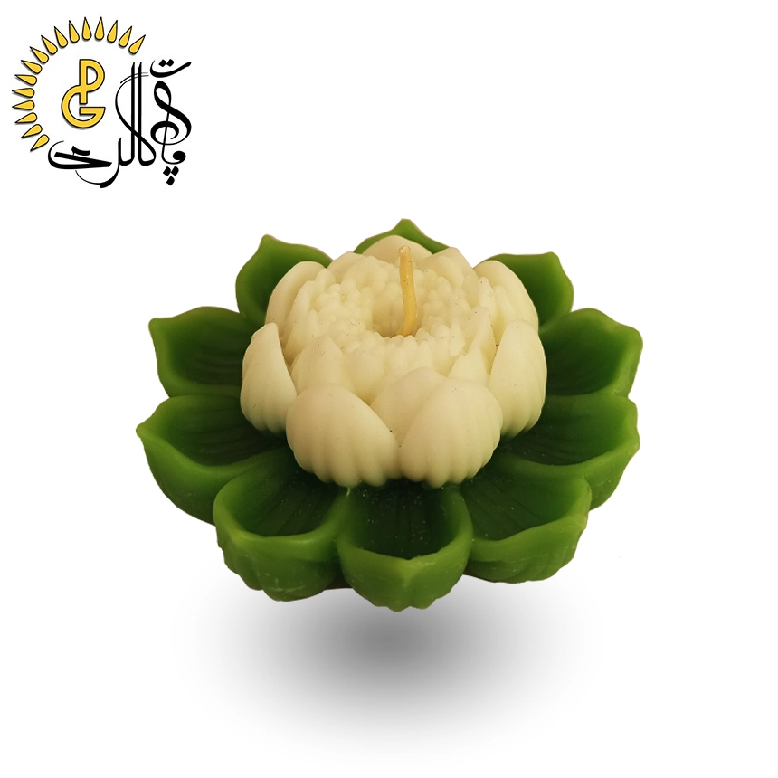 شمع دستساز طرح گل نیلوفر کد 6201
