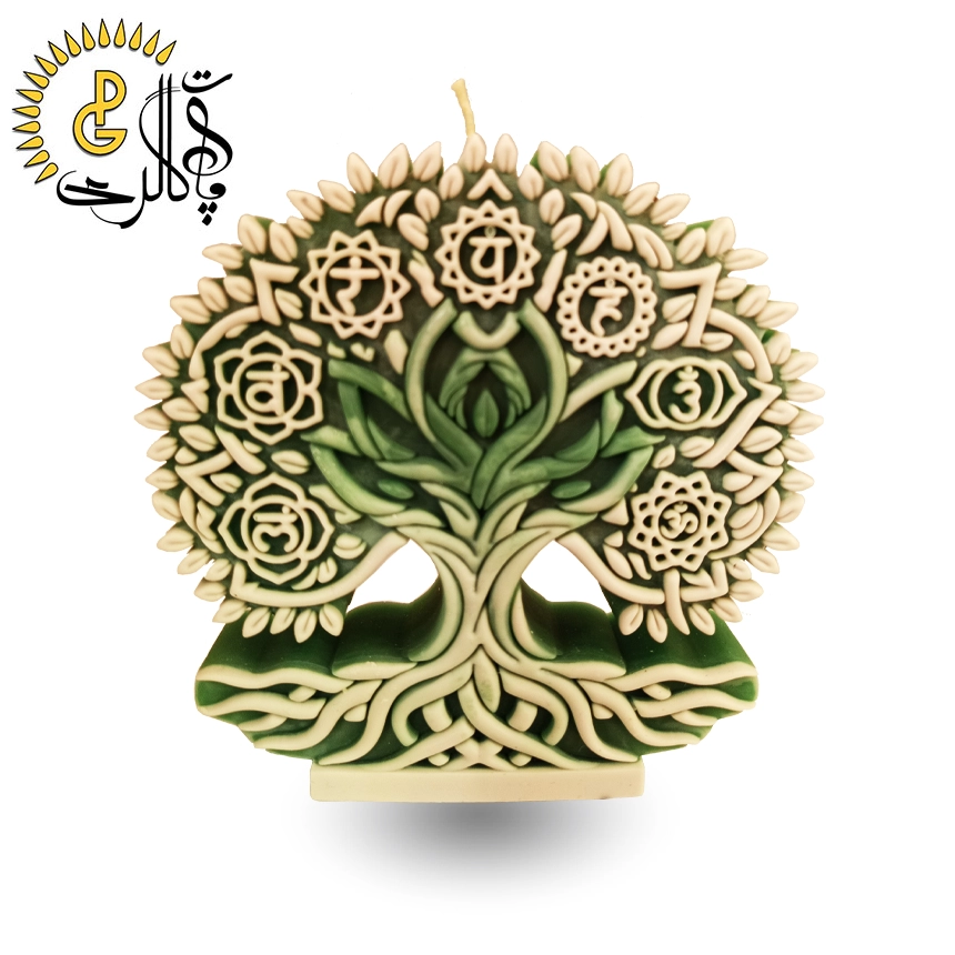 شمع دستساز طرح درخت زندگی کد 6207